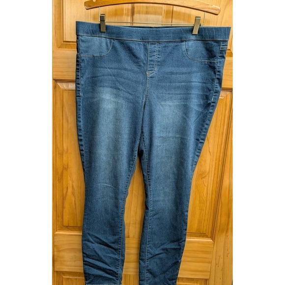 No Boundaries Pants - No Boundaries Women's XL Blue Denim Jeggings Leggings Pullon Spandex Stretch